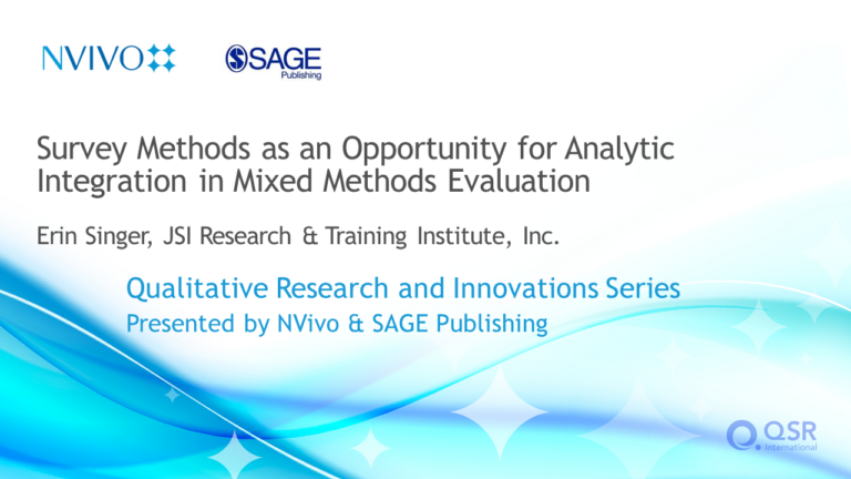 Editorial: Integrating Data Analyses in Mixed Methods Research