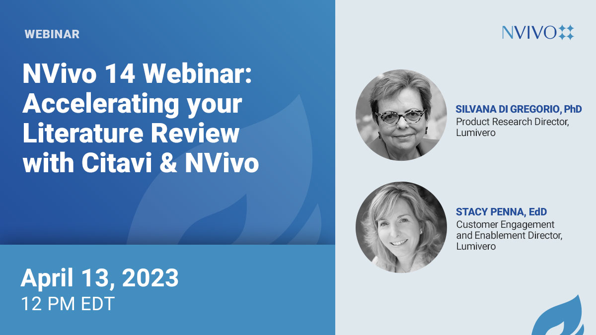 NVivo 14 Webinar: Accelerating Your Literature Review With Citavi ...