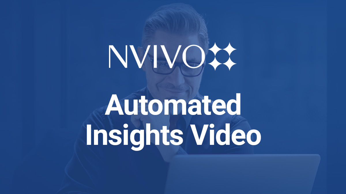 NVivo Automated Insights Video - Lumivero