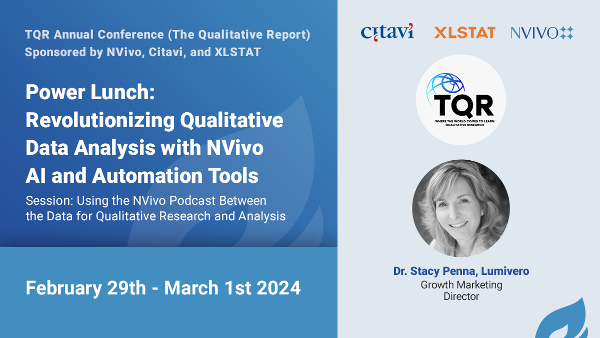 TQR Annual Conference (The Qualitative Report) Sponsored by NVivo, Citavi, and XLSTAT