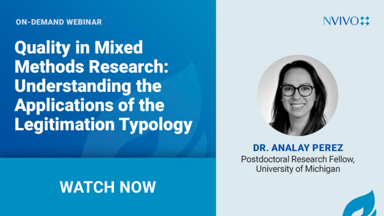There are several quality frameworks that have been developed to address the validity of a mixed methods study. For this webinar, we will particularly focus on the legitimation typology and discuss how this quality framework can be applied in a mixed methods study. We will review each legitimation type based on the most current iteration of the framework, provide examples of its application, and strategies to strengthen the validity of a mixed methods study to generate high-quality meta-inferences.