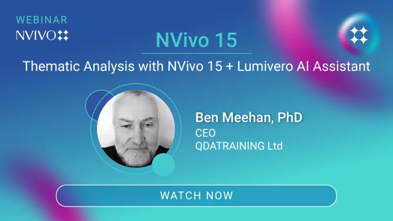 NVivo15 Webinar Oct15 thematic analysis with nvivo 15 + lumivero ai assistant