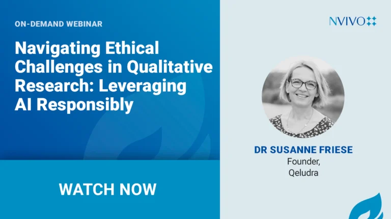 Navigating Ethical Challenges in Qualitative Research Leveraging AI Responsibly webinar image