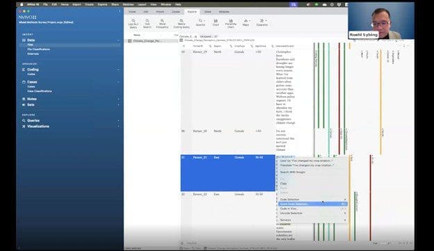 Coding stripes in NVivo makes coding qualitative data for mixed methods research easy and insightful